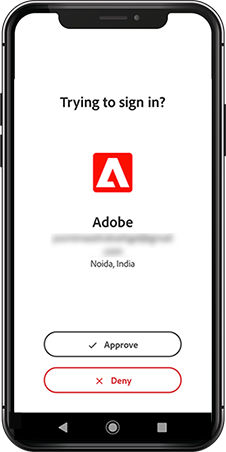 Tap Approve to continue the sign-in