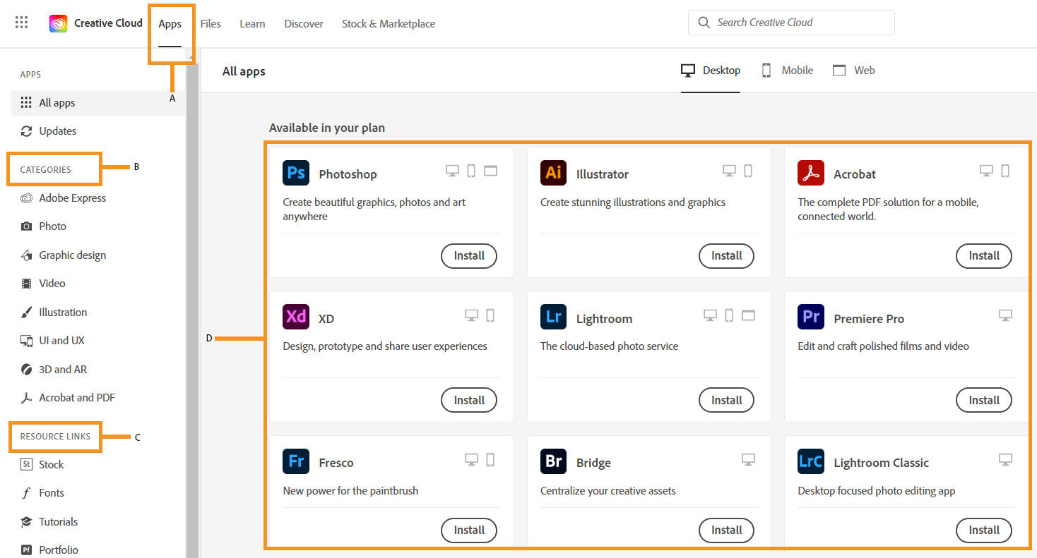 Adobe Creative Cloud + Advertising Cloud product features