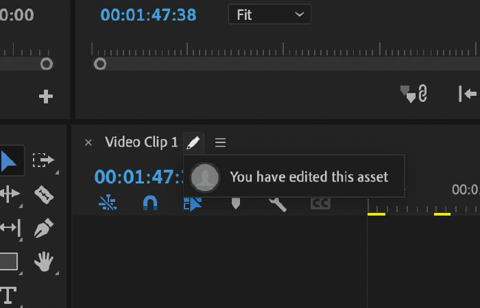 Show Asset Status icon shows a white pen