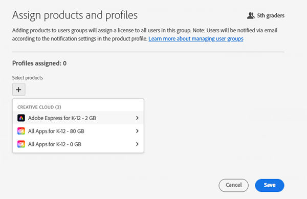 Assign Product Profiles