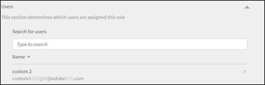 Assign users to custom role