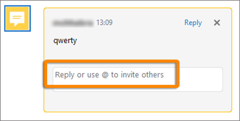 Use @mention prompt while replying