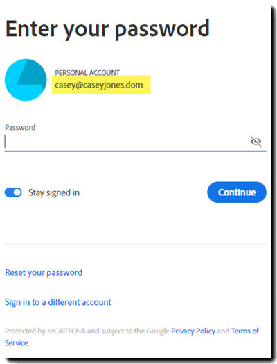Authenticate to ACIS - Password
