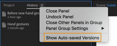 Show auto bookmarks option