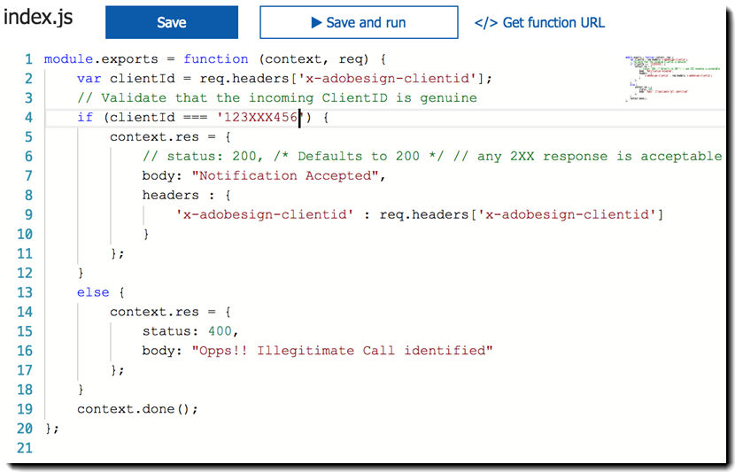 Replace the index.js file