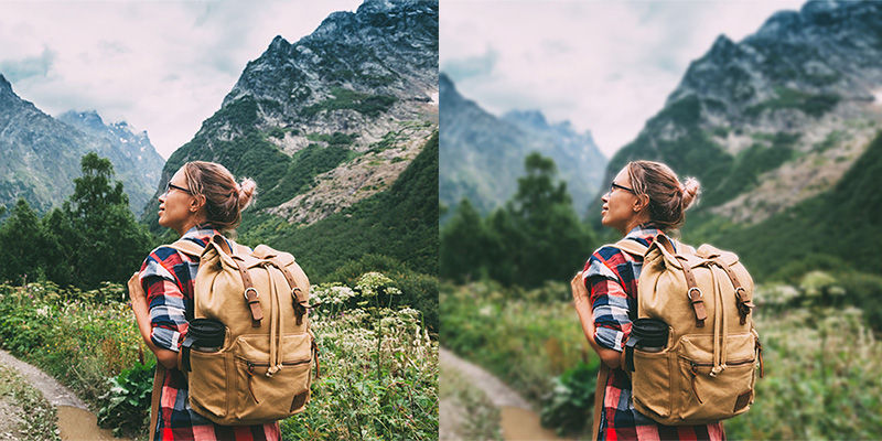 Apply Blur background quick action in your image