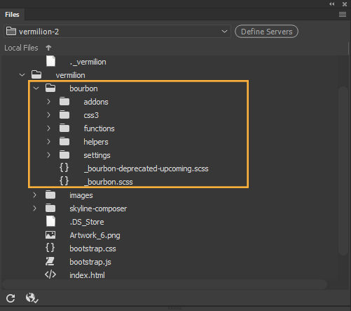 Installed Bourbon files