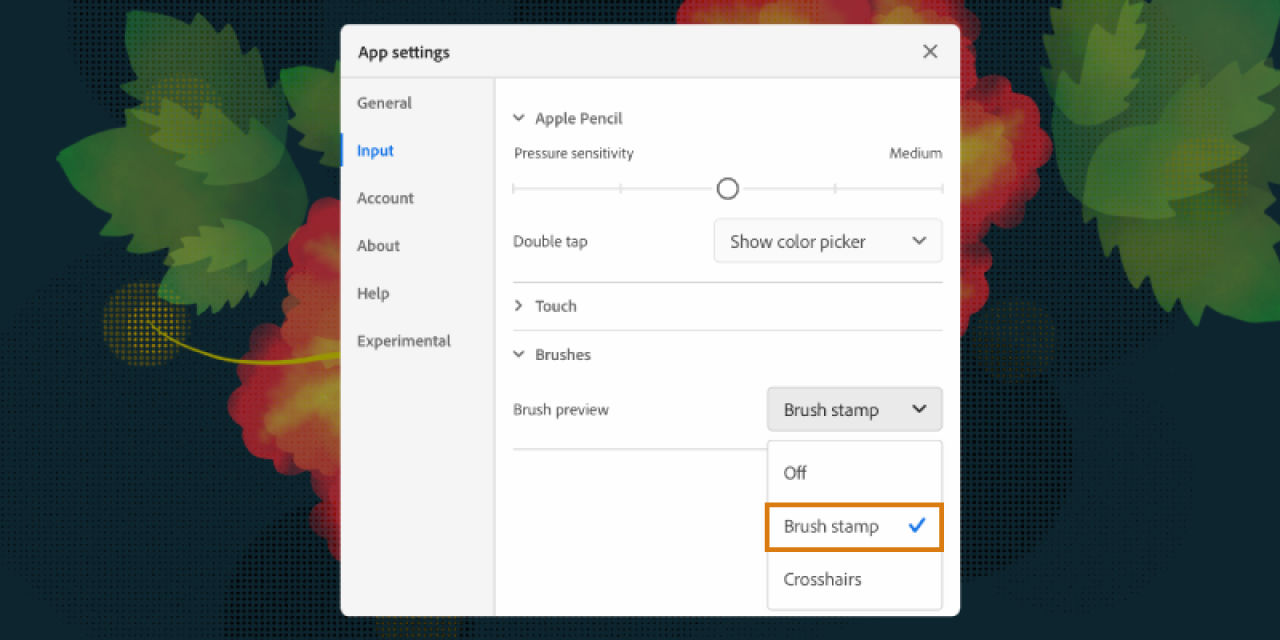 Enable brush stamp preview