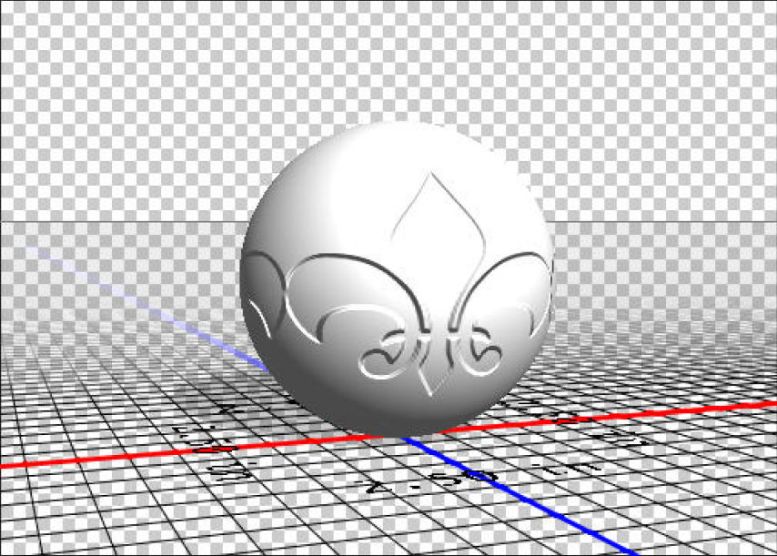 Menerapkan peta bump Photoshop