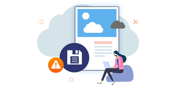 Click the link if you can't save cloud documents.