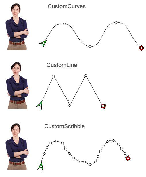 New custom motion path effects in Adobe Captivate