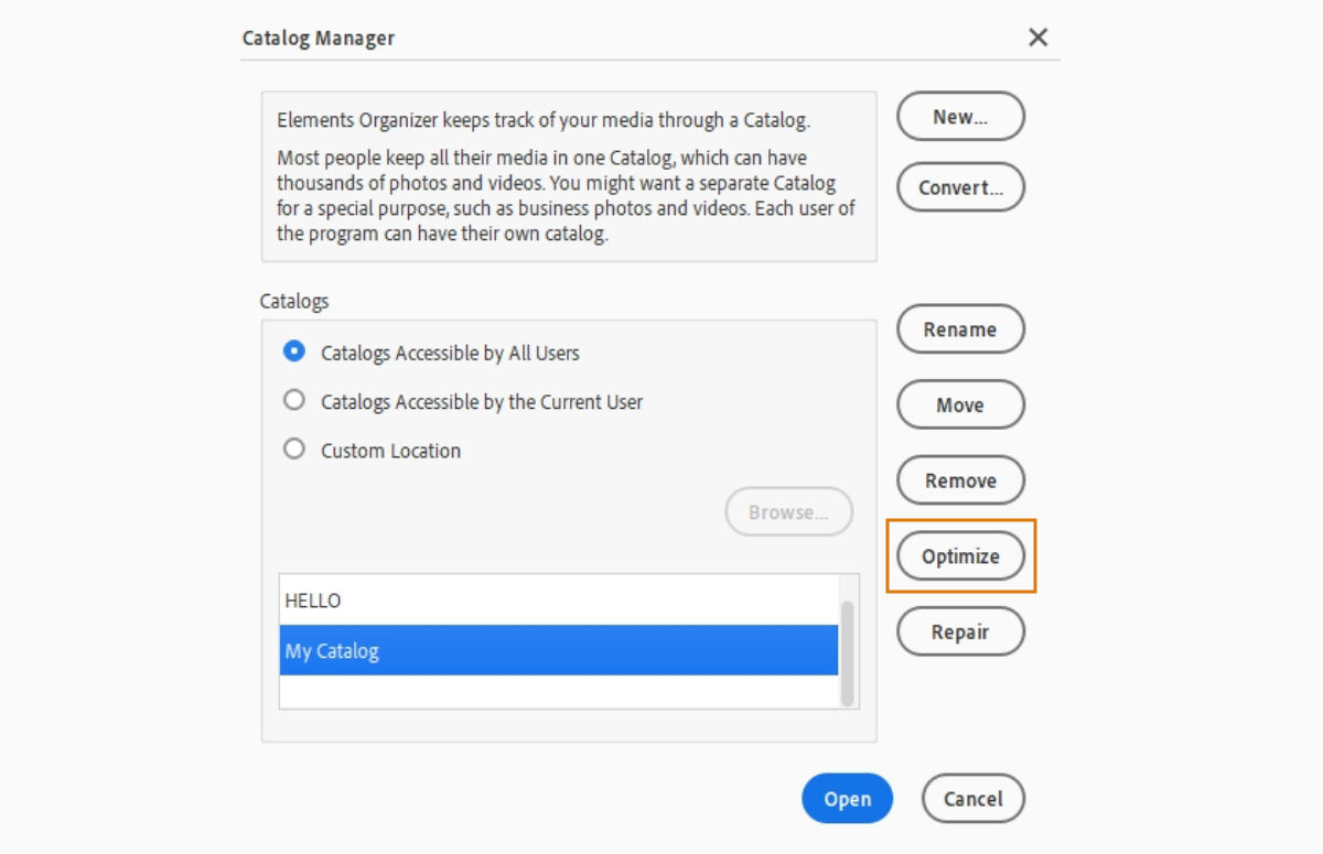 Catalog Manager