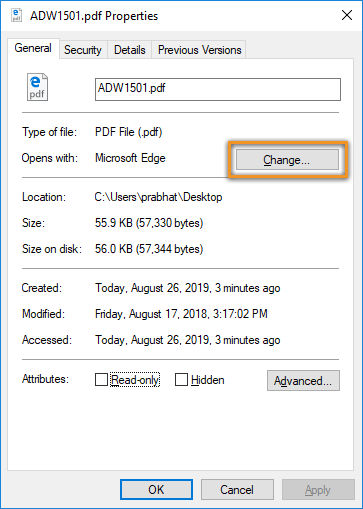 How to set Acrobat Reader or Acrobat your default PDF program on 