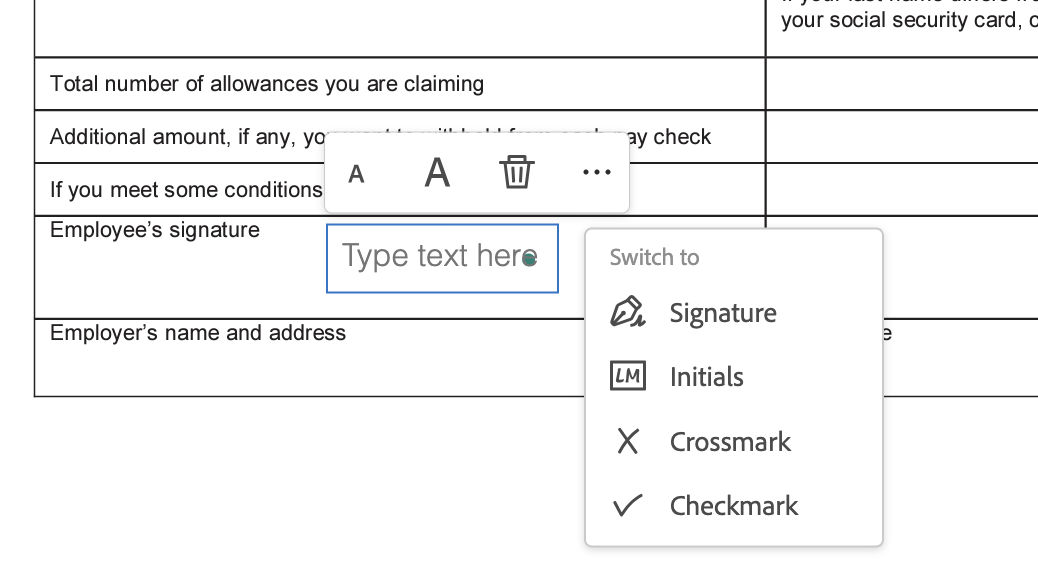 Change input type