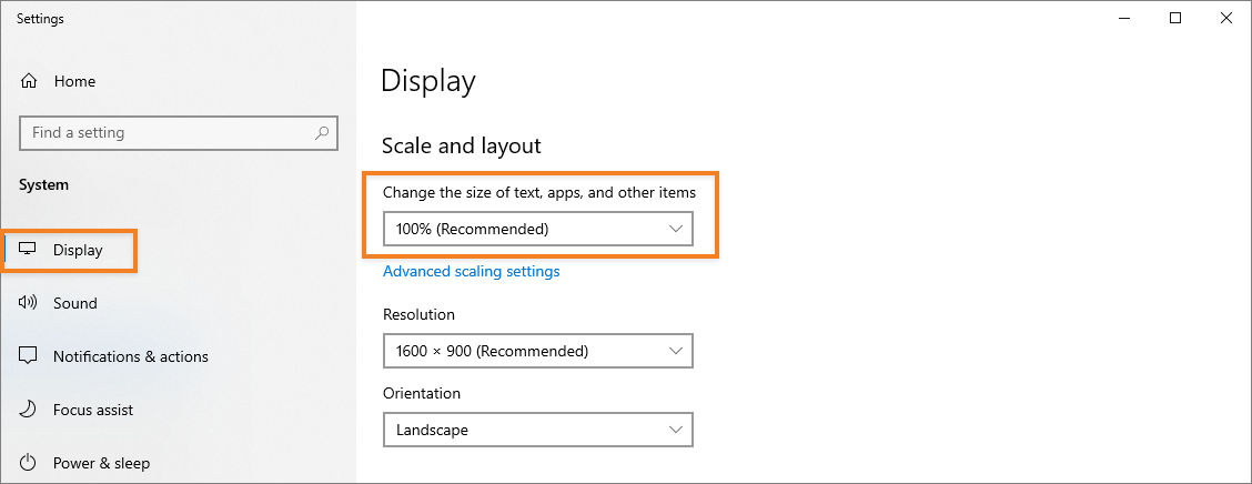 Font and DPI scaling