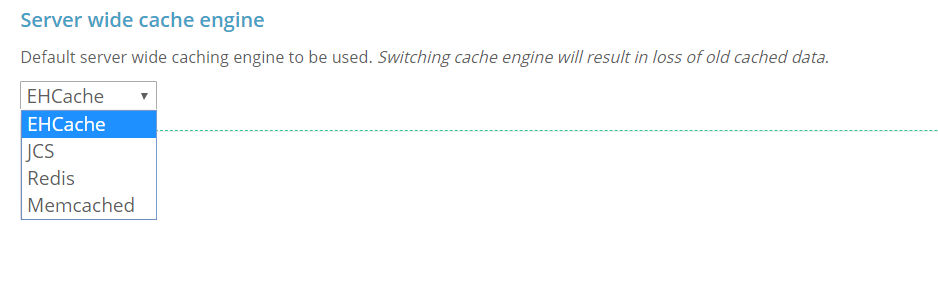 Choose cache engine