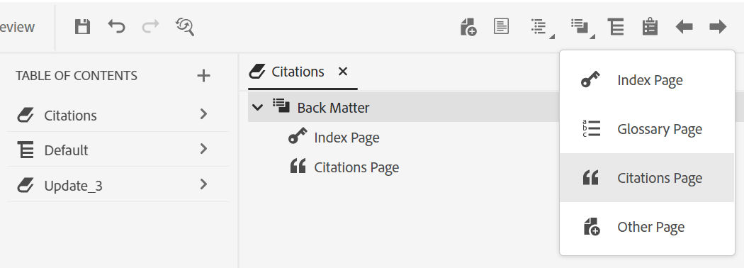 add citation in back matter