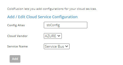 Add cloud configuration options