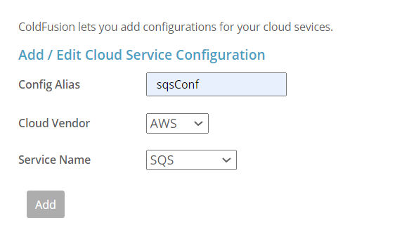 Add cloud configuration