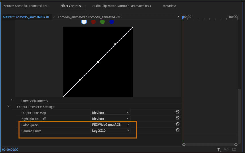 Color space and Gamma changes