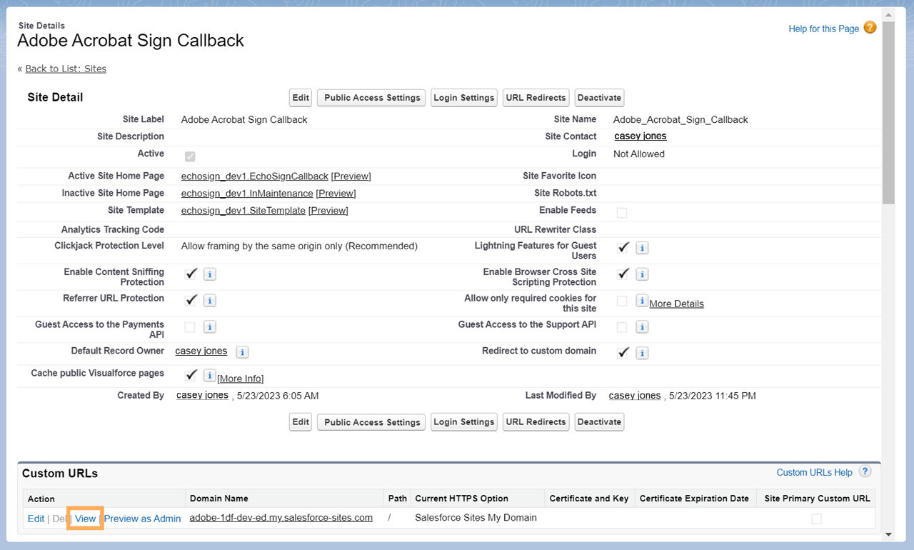 Configure Acrobat Sign para Salesforce para el envío de documentos grandes.