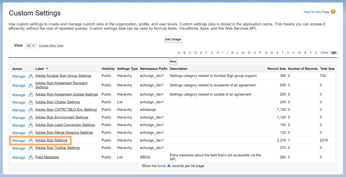 Configure Acrobat Sign for Salesforce for sending large documents.