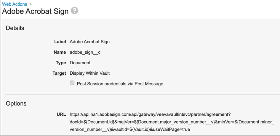 Configure Acrobat Sign for Veeva Vault