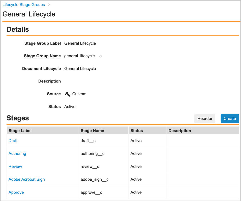 Acrobat Sign for Veeva Vault: Update lifecycle stage