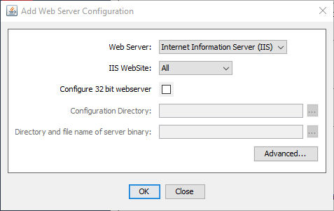 Configure IIS web server