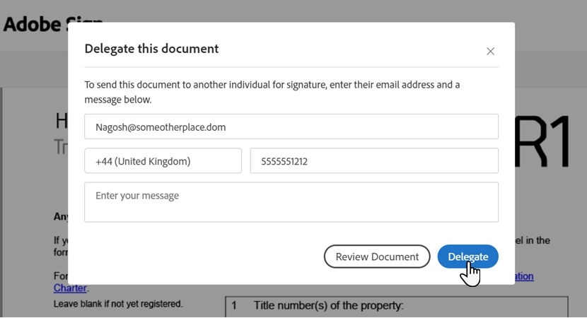 Configure the delegation for the witness