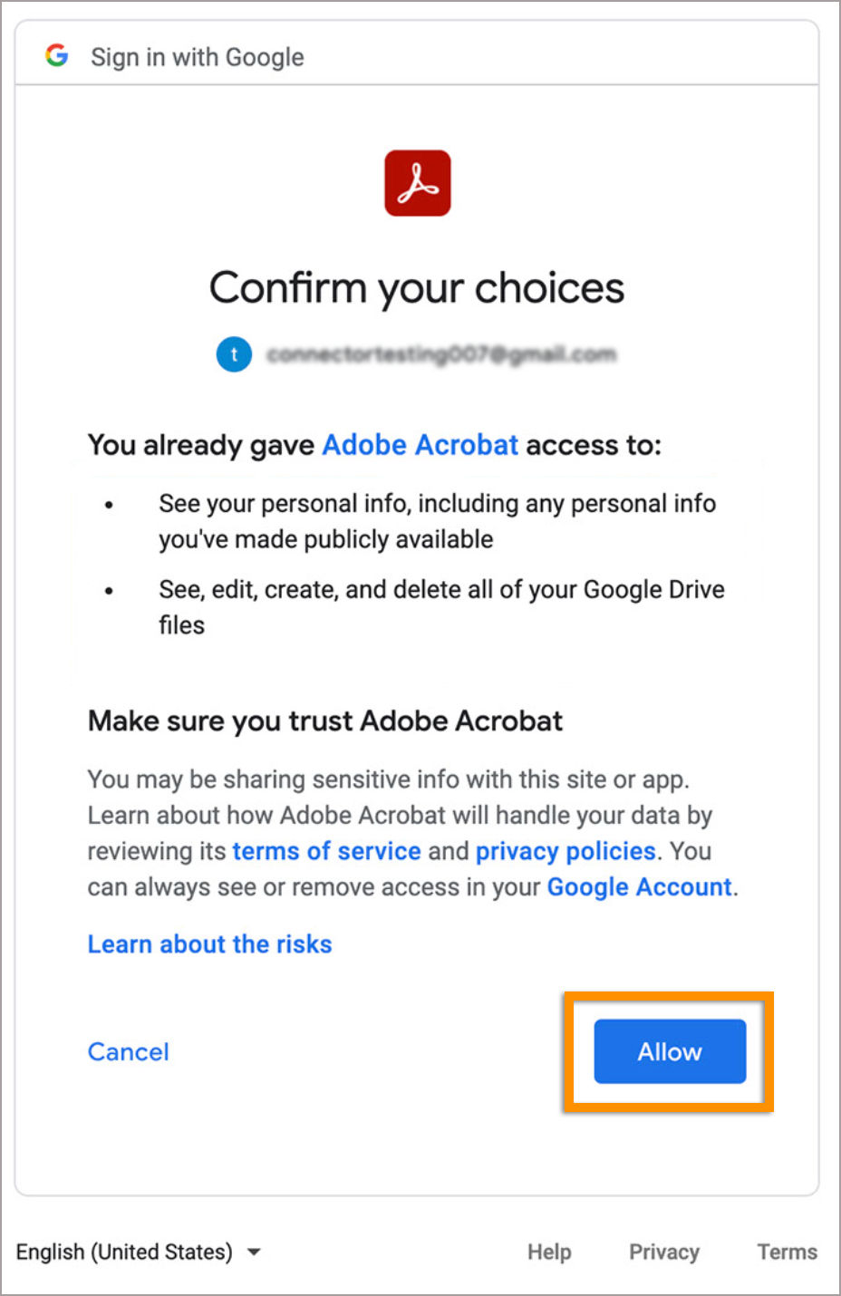 Почему Adobe Acrobat нужен доступ к вашей учетной записи Google?