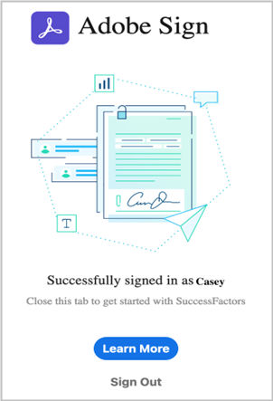 Connect SAP SuccessFactors to Adobe Acrobat Sign 