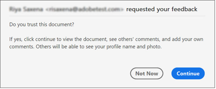 Consent dialog for review files in protected view