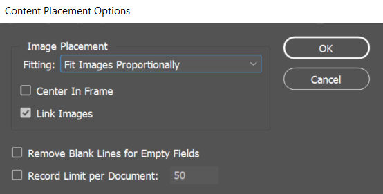 Content Placement Options