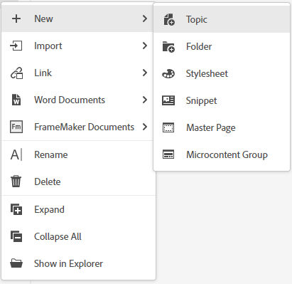 Context menu