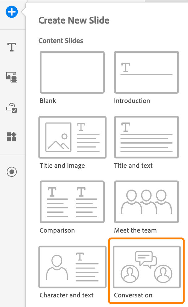 Add conversation slide