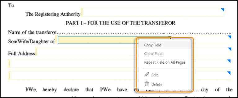 Copy, clone, or repeat fields on the form