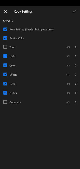 Mga Setting ng Kopyahin