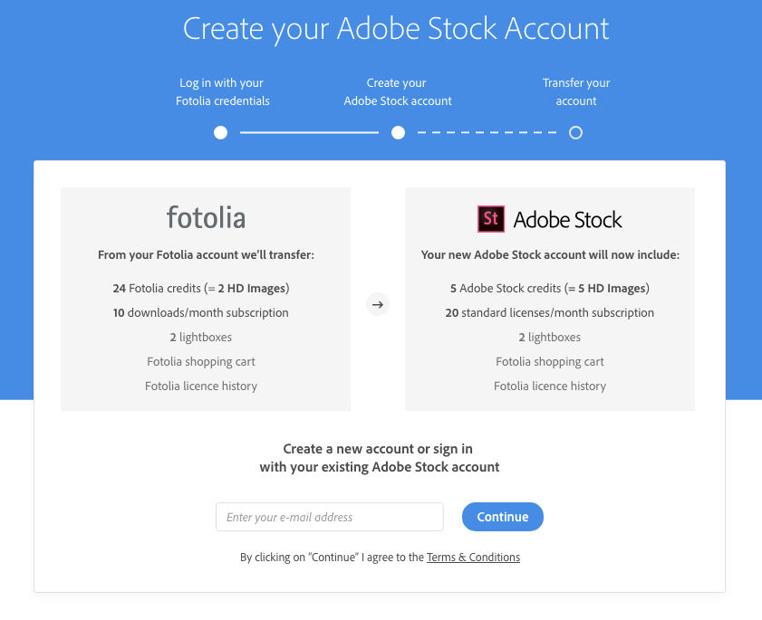 Create your Adobe Stock account