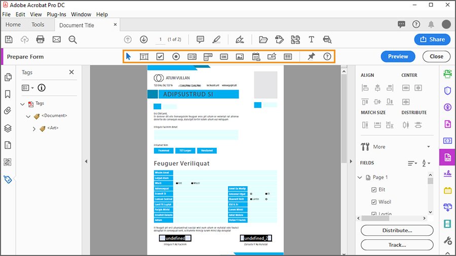 互动PDF表单实战:Adobe Acrobat DC Pro详细操作演练