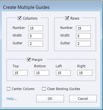 Creating multiple guides