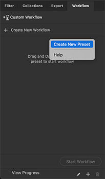 Create new preset