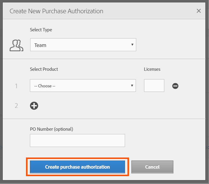 Create Purchase Authorization