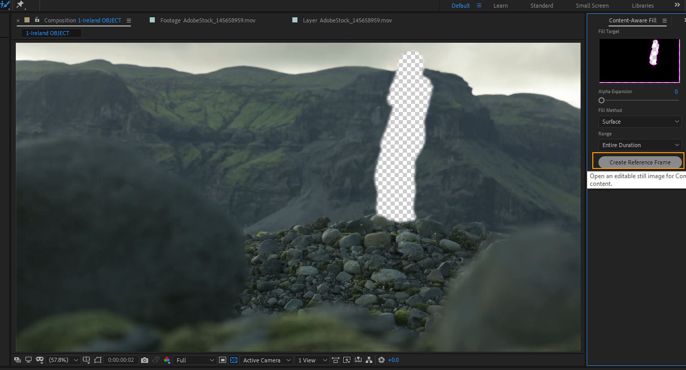 Content aware fill after effects. Content aware fill.