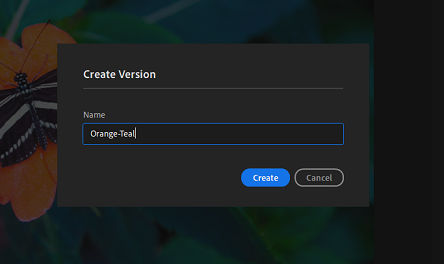 Easily create a Version in Lightroom desktop