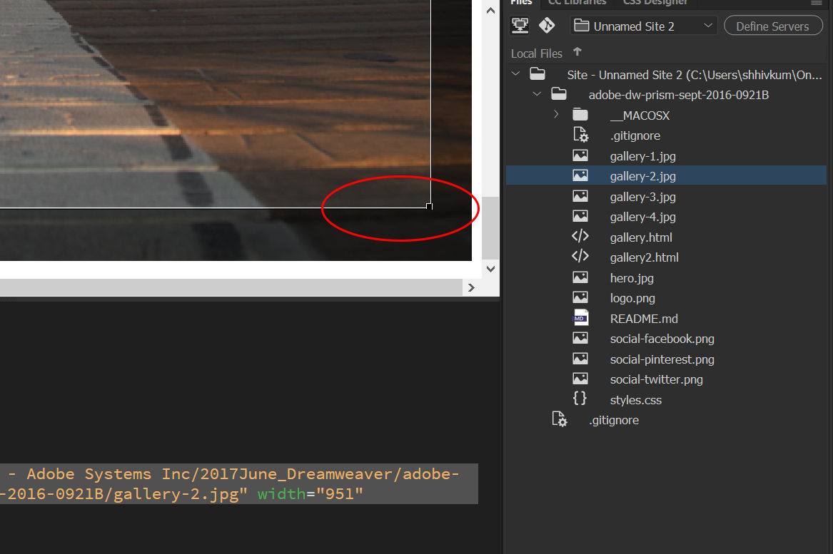 Crop images in Dreamweaver