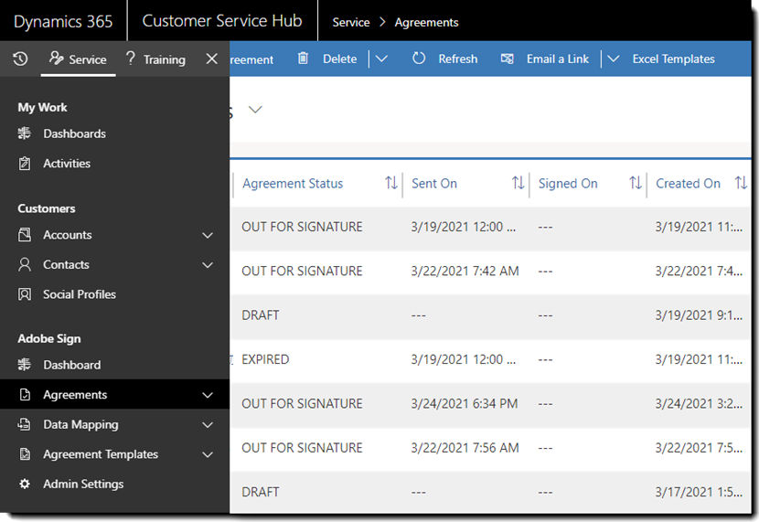 CS Hub - Agreements