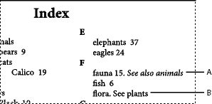 Types of cross references