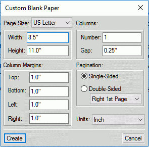 Create blank document with custom settings in FrameMaker