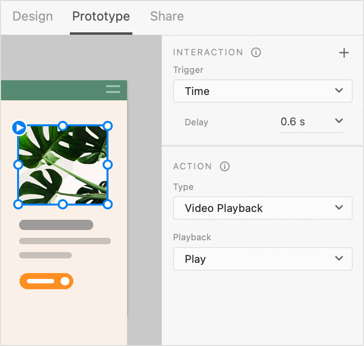 Choose Time trigger with Delay set to more than 0 seconds